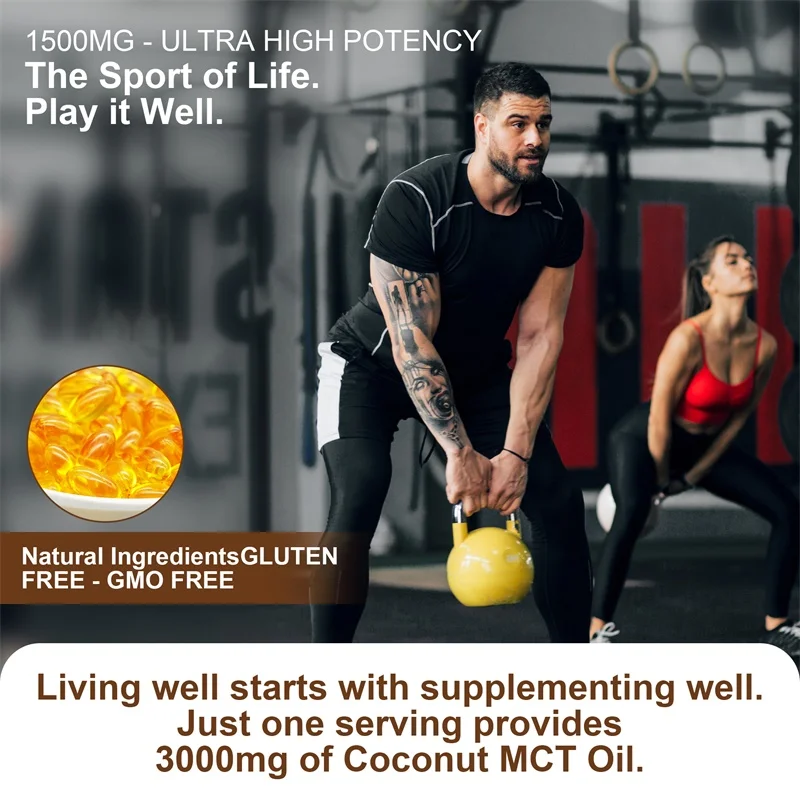MCT Oil Supplement - Contains  - Mct Oil Coconut บทวิจารณ์และราคา