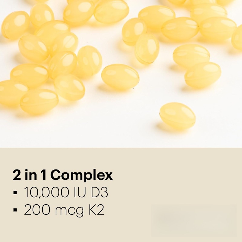 Vitamin D3+K2 capsules contain - Mct Oil Coconut บทวิจารณ์และราคา