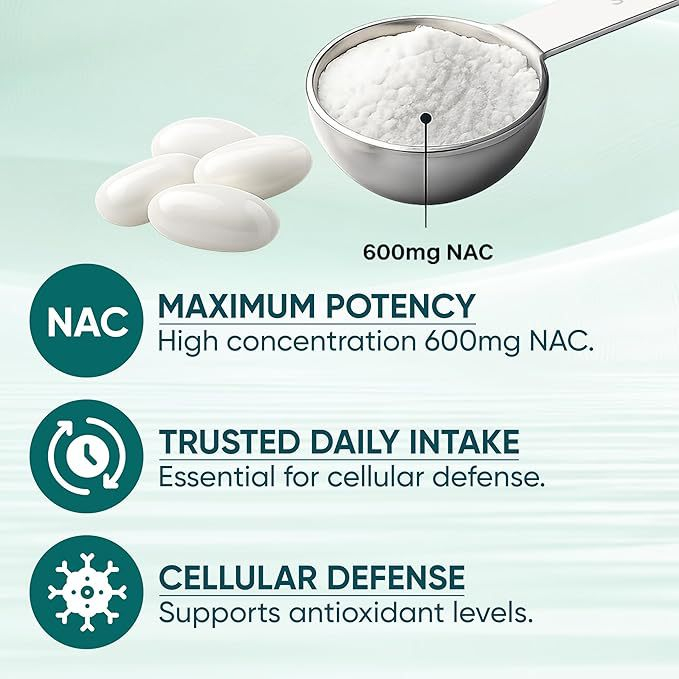 NAC 600mg Softgels with NAD+ C - Mct Oil Coconut บทวิจารณ์และราคา