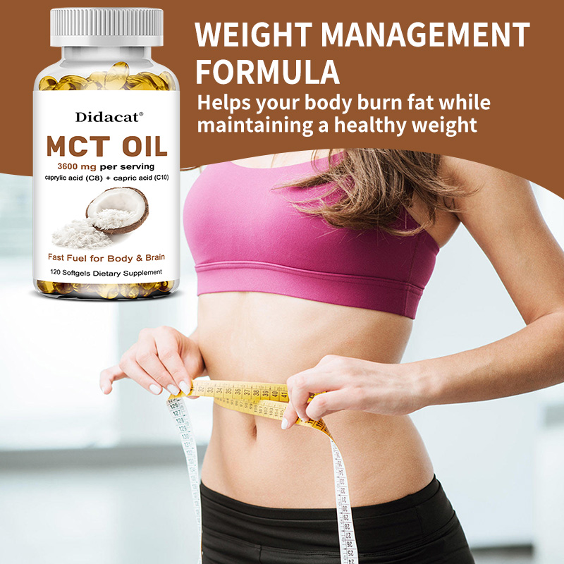 MCT Oil 3600 mg C8 C10 Capsule - Mct Oil Coconut บทวิจารณ์และราคา