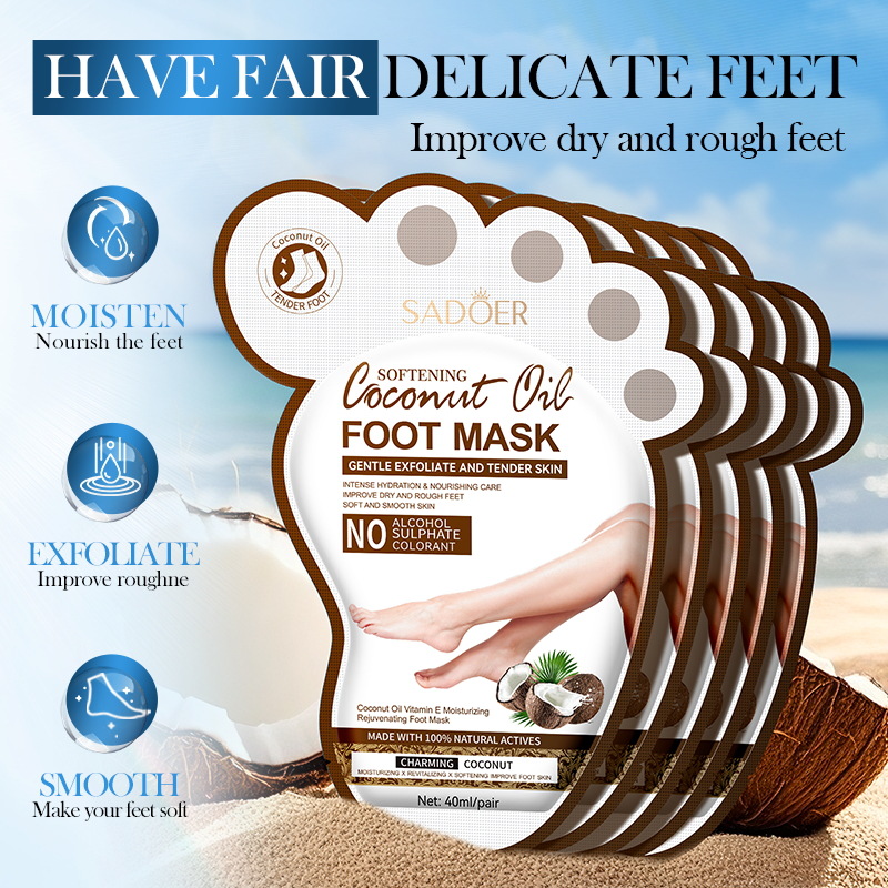 SADOER Coconut Foot Mask Moist - Mct Oil Coconut บทวิจารณ์และราคา