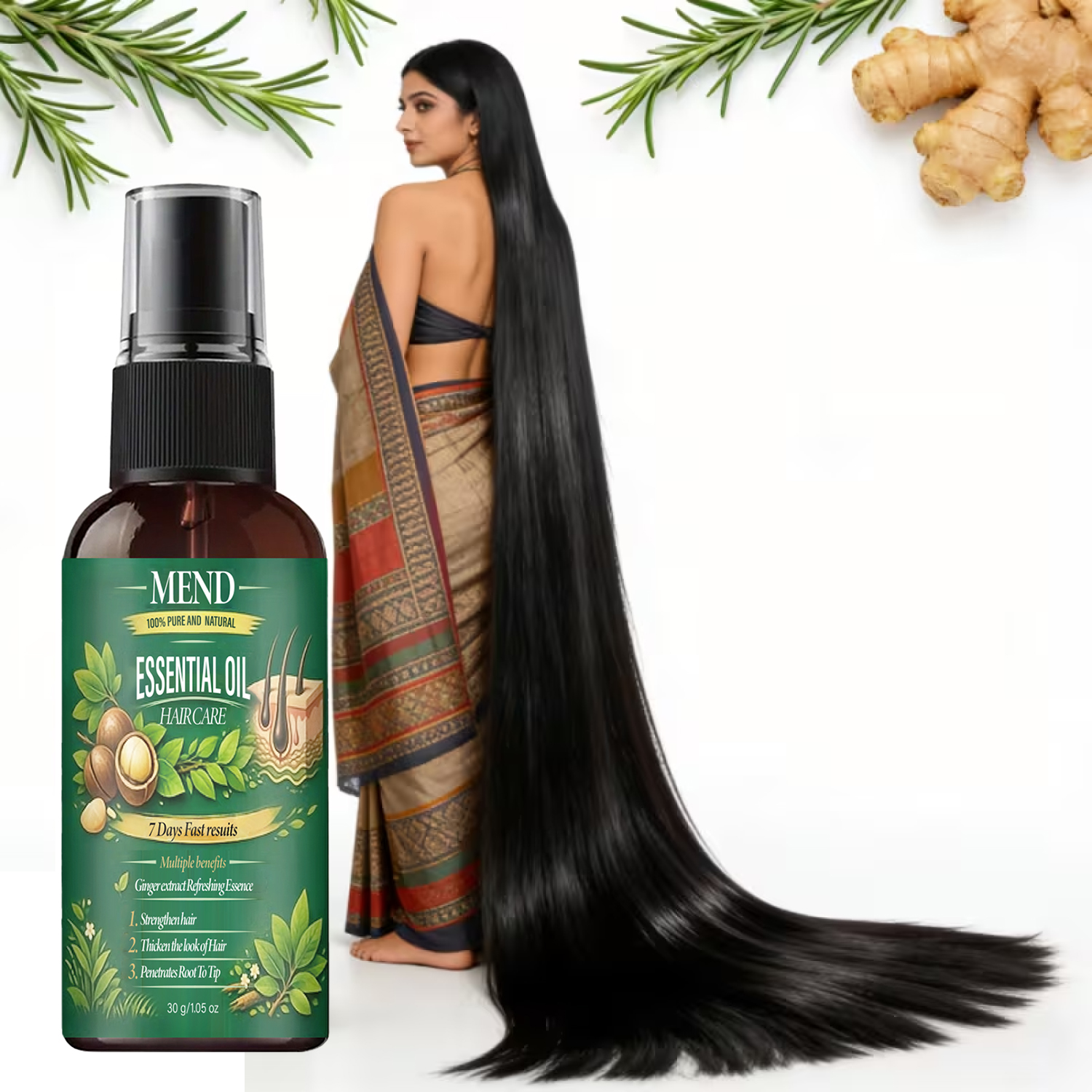 Pure Natural Hair Oil. 7 Day F - Mct Oil Coconut บทวิจารณ์และราคา