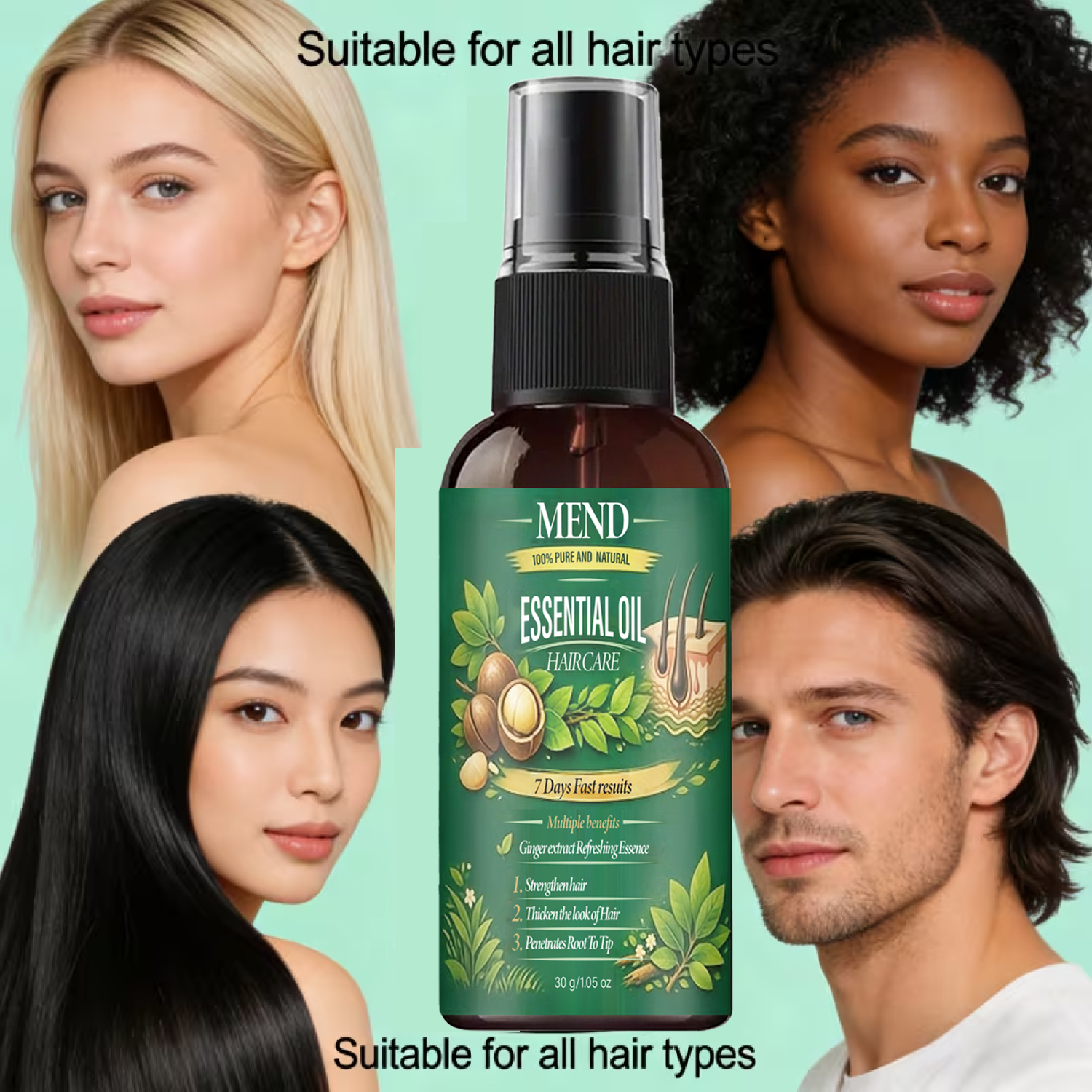 Pure Natural Hair Oil. 7 Day F - Mct Oil Coconut บทวิจารณ์และราคา