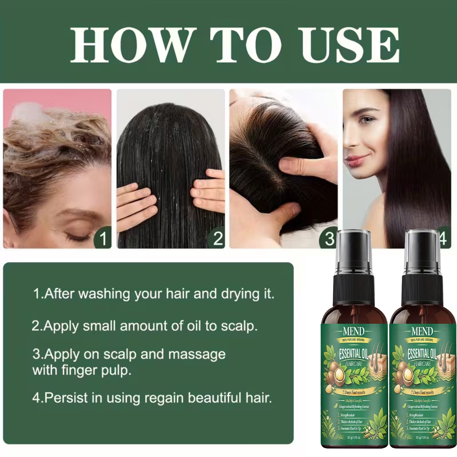 Pure Natural Hair Oil. 7 Day F - Mct Oil Coconut บทวิจารณ์และราคา